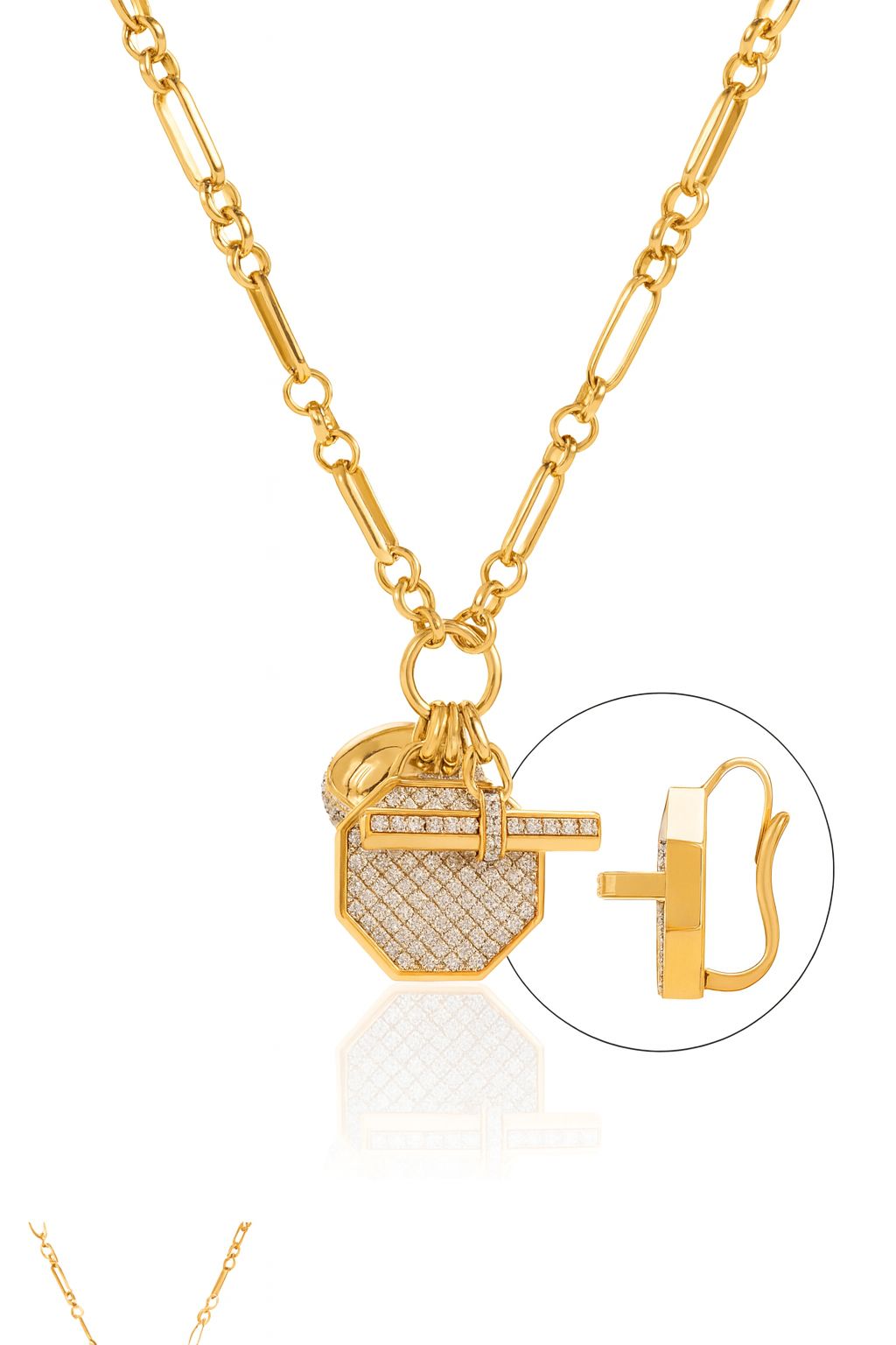 La DiaMantés | Luxe Geometry Diamond Pendant